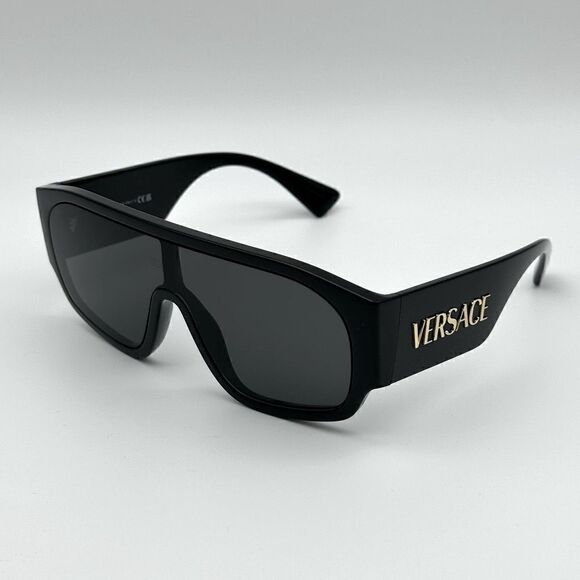 VERSACE Sunglasses VE4439 GB1/87 Black/Dark Grey Unisex NEW main image 8